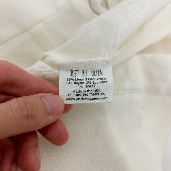 Just Bee Queen Kai Pant in Ivory Size M - Picture 9 of 13